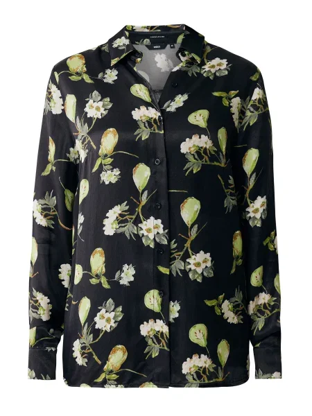 MEXX Bluză maro ruginiu / verde deschis / negru alb