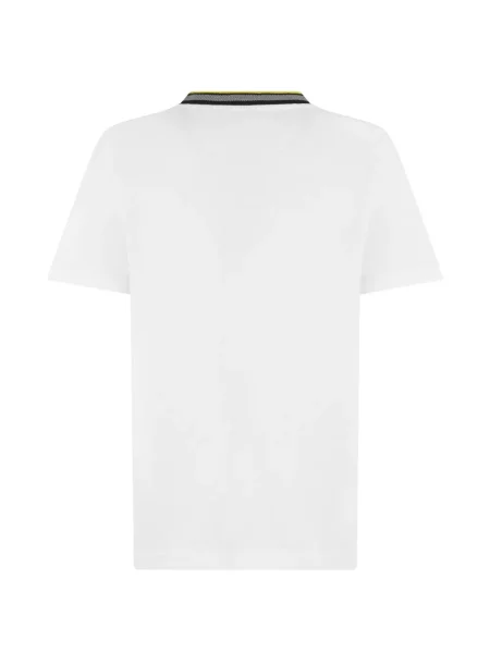 Tricou Boss cu imagine cu decolteu rotund alb