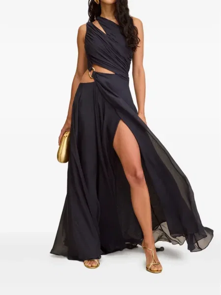 Rochie Cult Gaia cu un umăr gol albastru