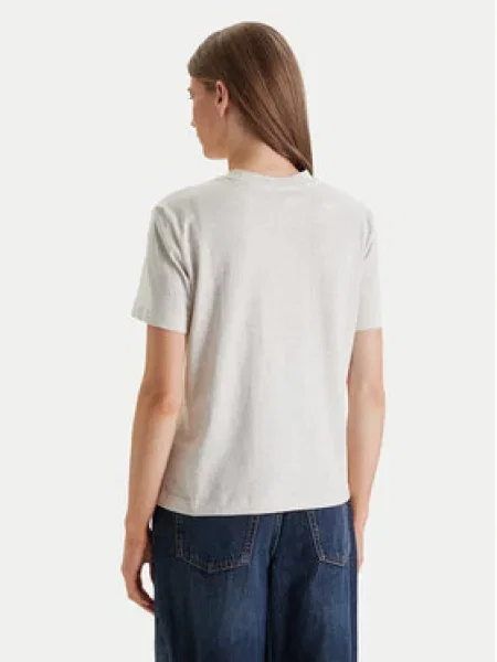 Klasické tričko Calvin Klein Jeans s krátkými rukávy béžové