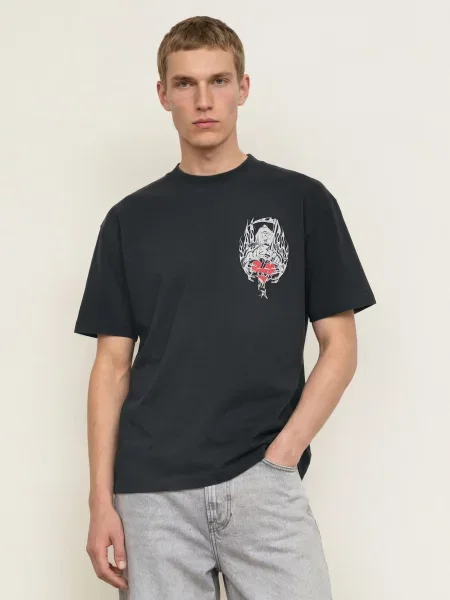 Allsaints Tričko Scimitar černá