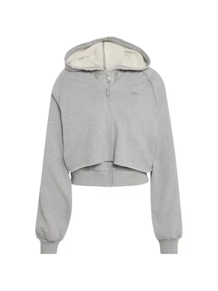Hanorac cu glugă Adidas gri