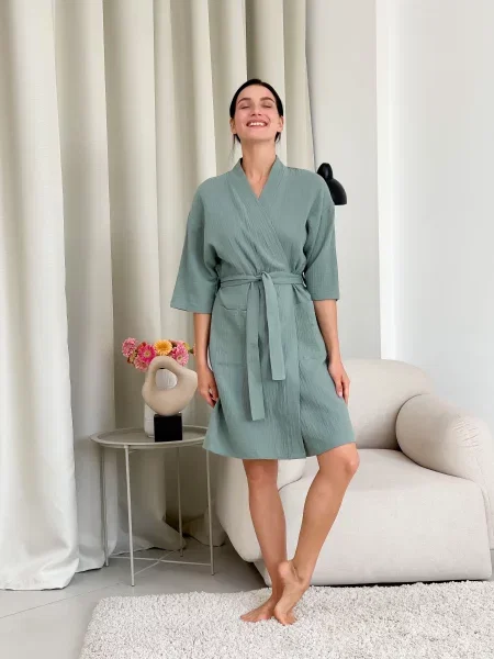 Cosy Халат Оливковий 