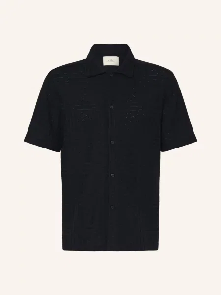 Les Deux Sweter Z Dzianiny Hector Loose Fit schwarz czarny