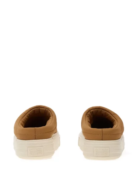 Мюли Converse на платформе бродирани на цветя сребристо