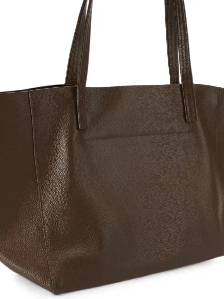 Кожена шопинг чанта Kurt Geiger London кафяво
