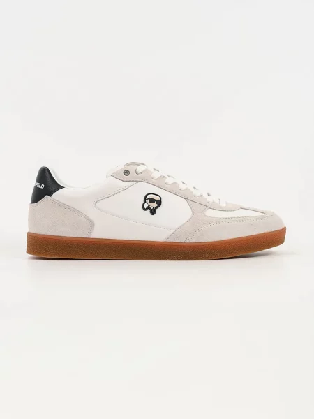 Sneakerși Karl Lagerfeld din piele alb
