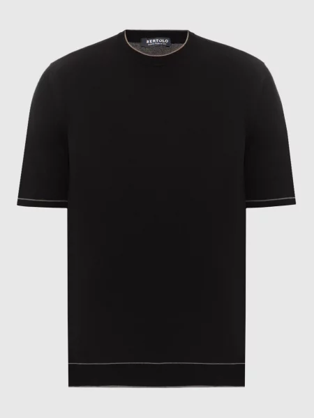 Футболка Bertolo Cashmere черная