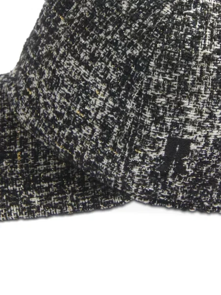Șapcă La Doublej din tweed negru
