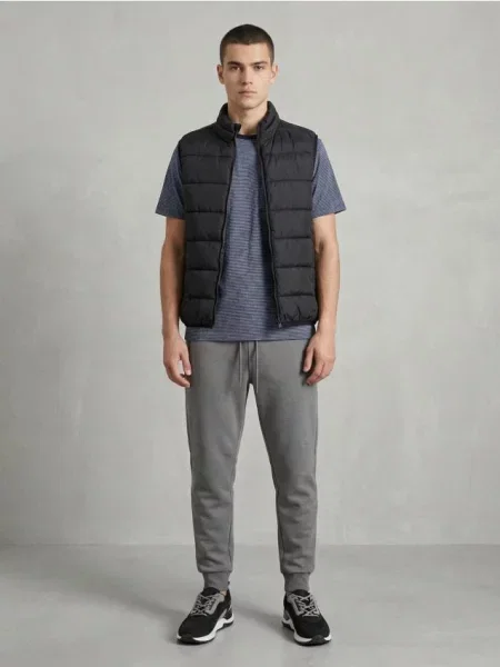 Sinsay Spodnie dresowe jogger szary