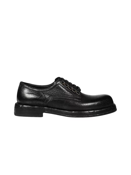 Derby Dolce And Gabbana skórzany klasyczny czarny
