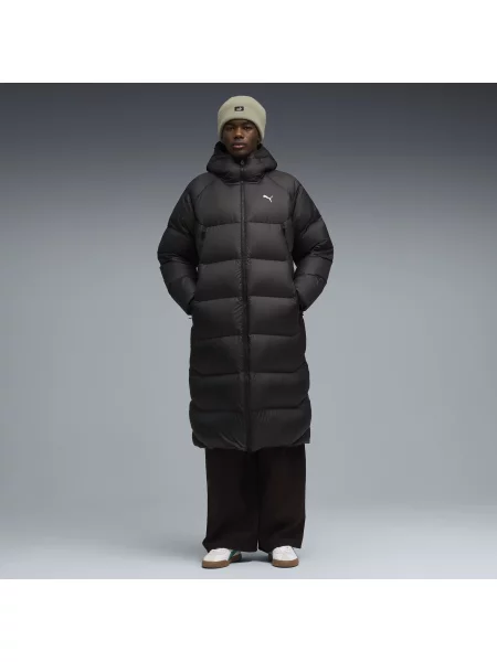 PUMA płaszcz puchowy z kapturem Odzież S czarny