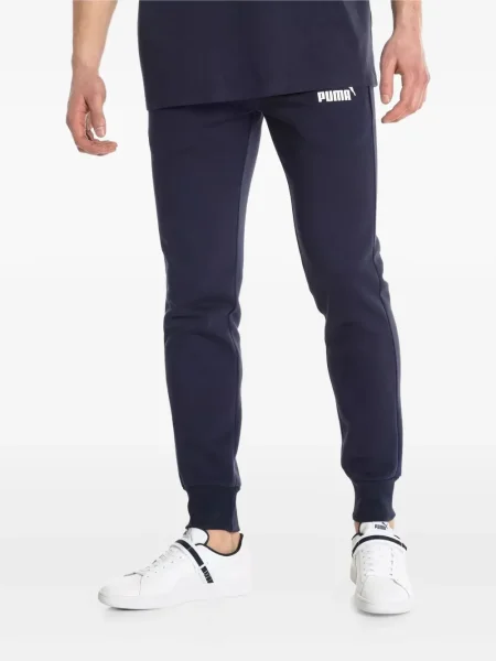 Pantaloni Puma alergare cu autograf albastru