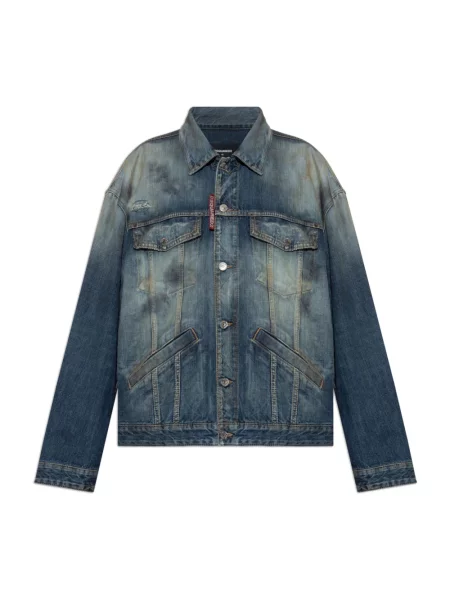 Kurtka jeansowa Dsquared2 niebieska