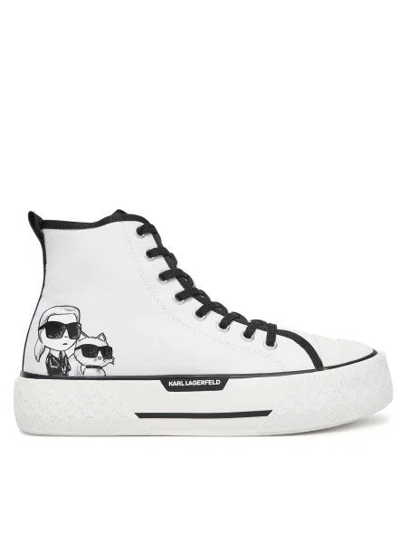 Високи кецове Karl Lagerfeld KAMPUS MAX III бяло