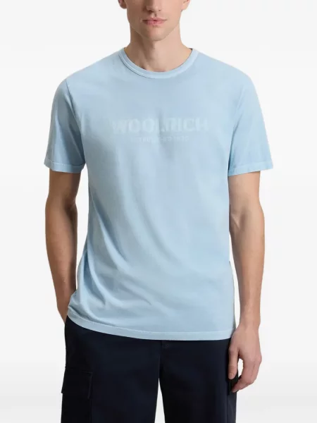 Tricou Woolrich cu imagine albastru