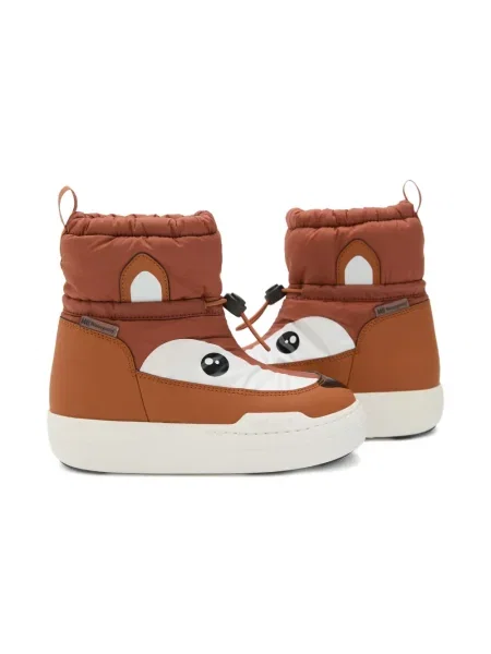 Botki dziecięce Moon Boot brązowe