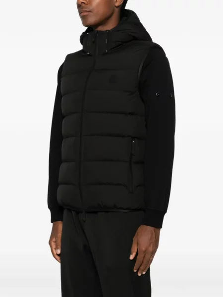 Vestă Moncler cu glugă negru