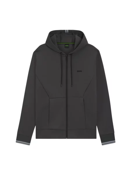 Bluza z kapturem Boss szara