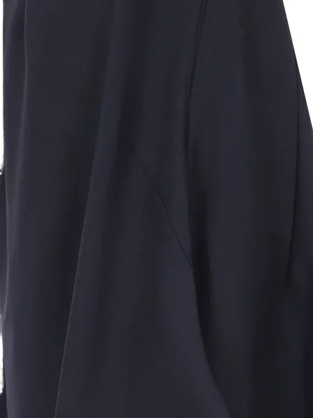 Fustă midi Comme Des Garçons asimetrică drapată albastru