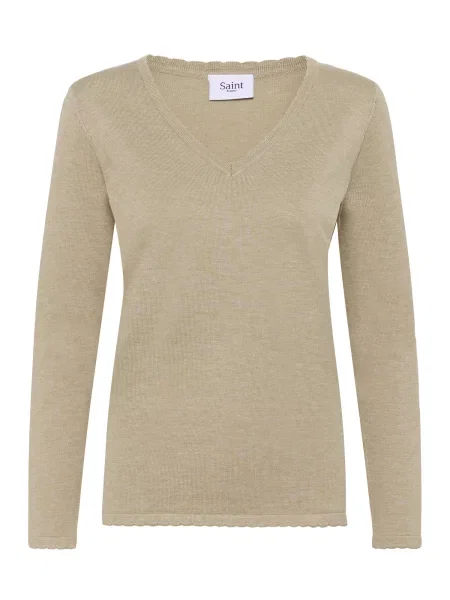 SAINT TROPEZ Pulover Mila amestecat bej