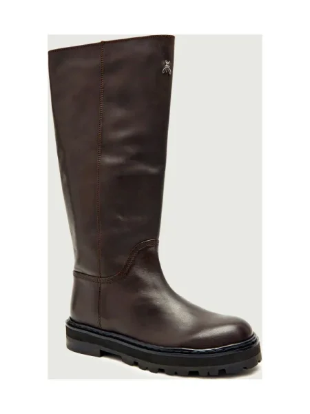 Patrizia Pepe De piele cizme de echitație maro