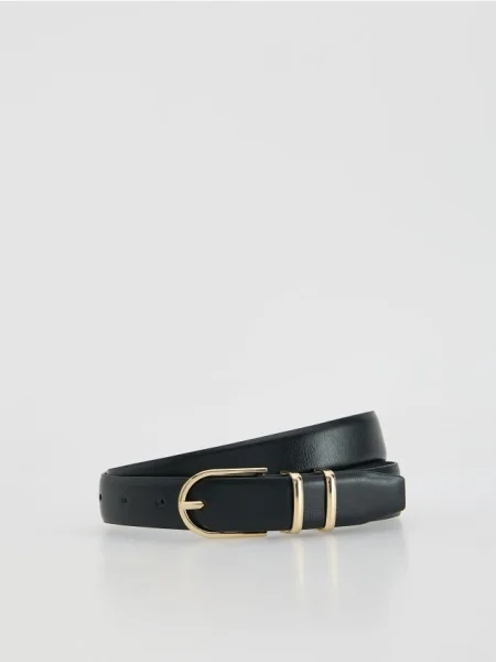 Reserved із додаванням натуральної шкіри чорний