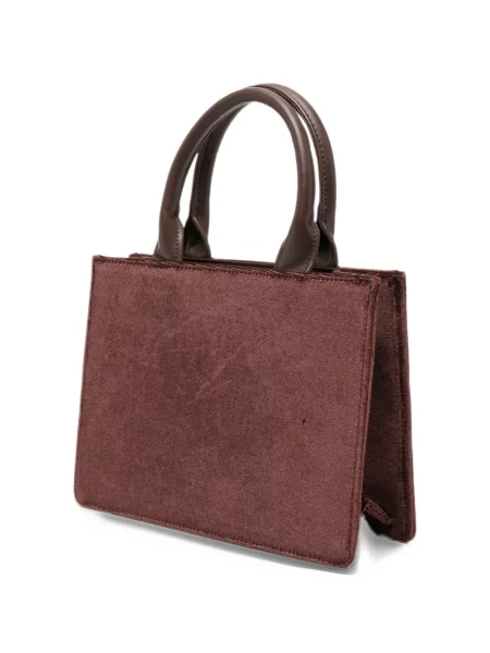 Geantă shopper Marc Ellis cu broderie maro