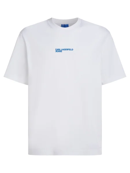 KARL LAGERFELD JEANS Tricou azur alb