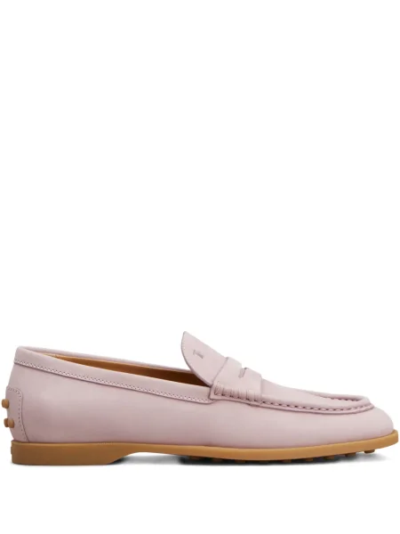 Pantofi loafer Tod's din piele roz