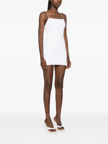 Sukienka mini Oséree z cekinami biała