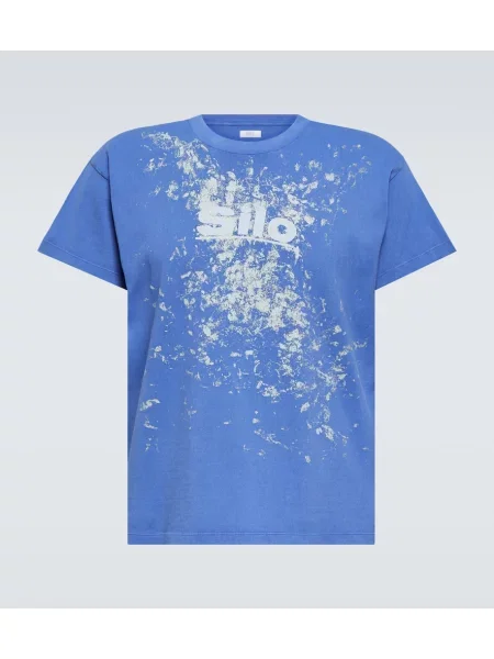 Majica Erl s potiskom modra