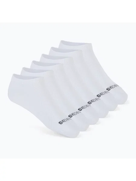 Шкарпетки SKECHERS Non Terry Low Cut 6 пар white traditional білі
