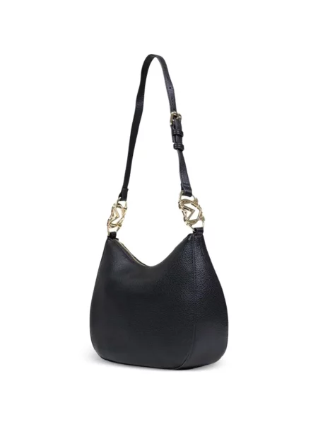 Shopper táska Love Moschino autogrammal fekete