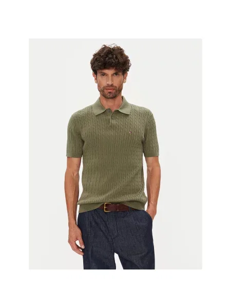 Tommy Hilfiger Polo majica Regular Fit zelena