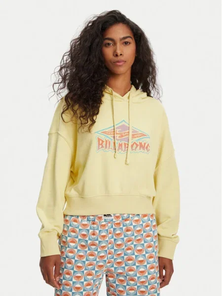 Billabong Суитшърт All Time Boxy Fit жълт