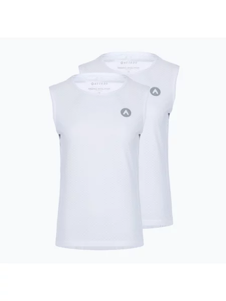 Maiou de ciclism pentru femei ATTABO Essential WMNS 2 pcs. white alb