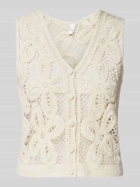 Dzianinowa kamizelka Y.a.s biała