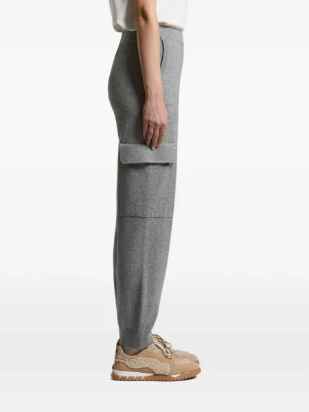 Pantaloni cargo Peserico tricotate gri