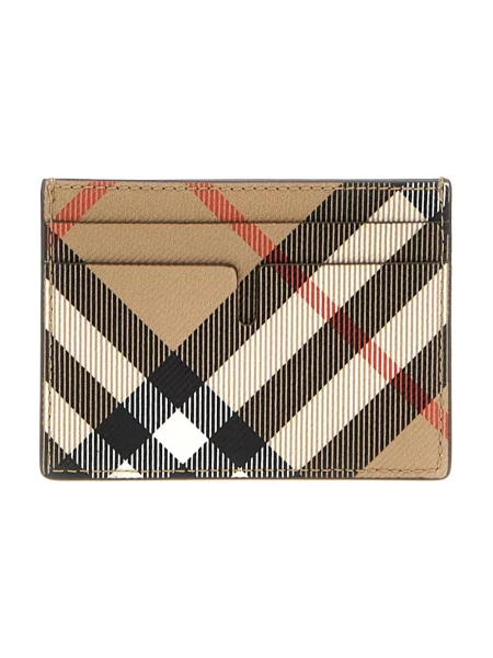 Portfel Burberry w kratę beżowy