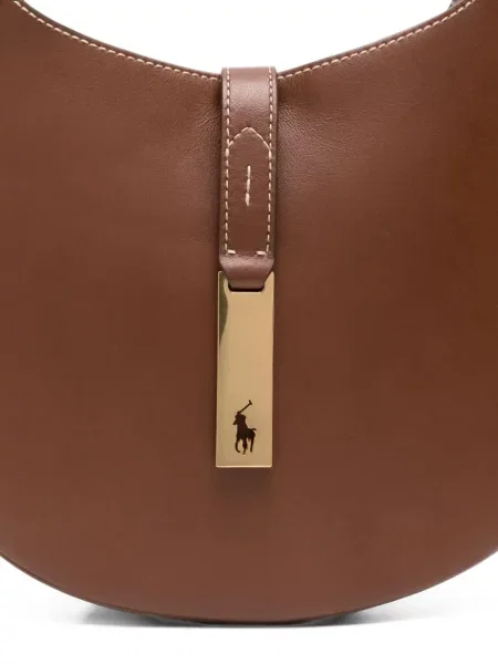 Geantă Polo Ralph Lauren din piele maro