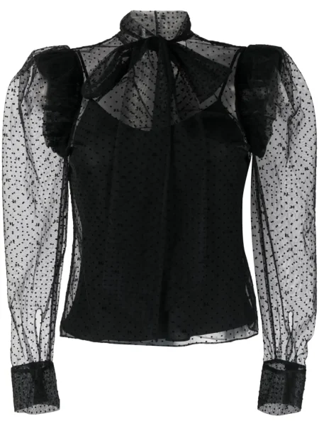 Bluză Karl Lagerfeld plasă negru