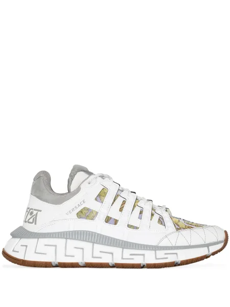 Sneakerși Versace Trigreca din piele alb