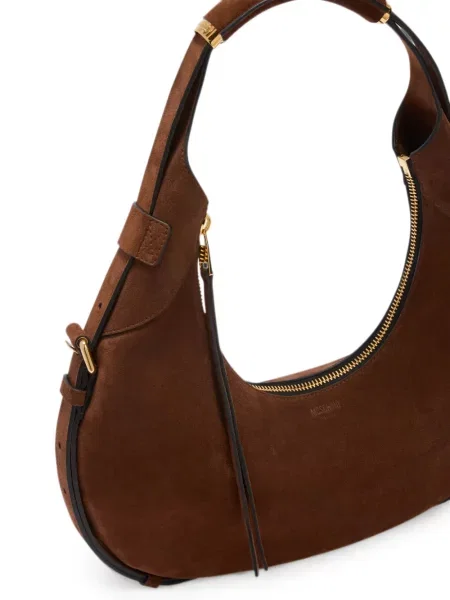 Szarvasbőr kézitáska Moschino barna