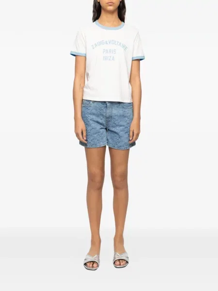 Tricou Zadig&voltaire cu imagine alb