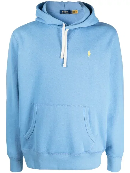 Hanorac cu glugă Polo Ralph Lauren cu broderie albastru