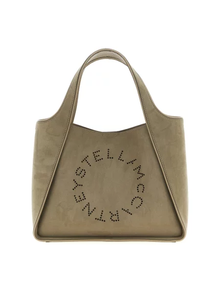 Torebka crossbody Stella Mccartney z logo zielona