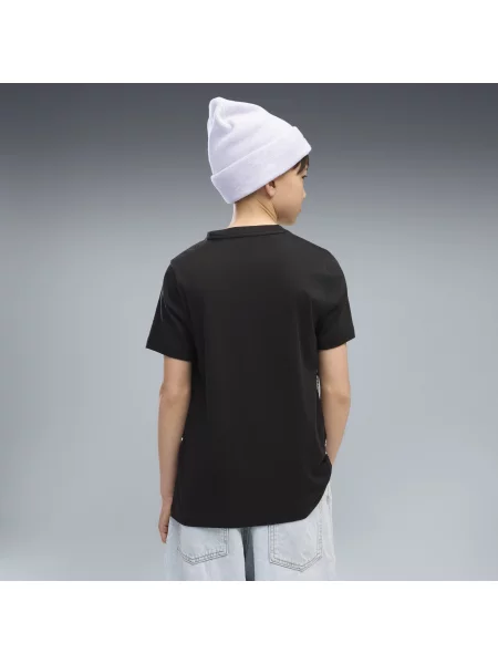PUMA Młodzieżowa koszulka Essentials Logo Lab Akcesoria czarny