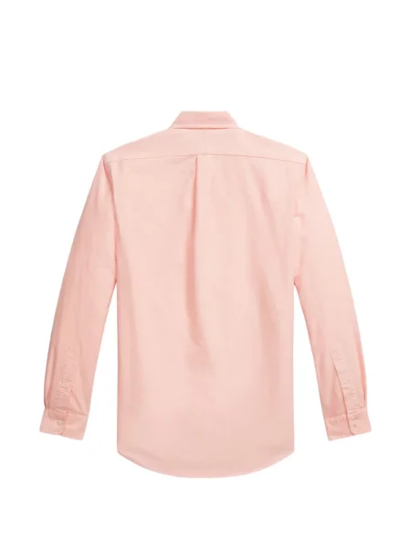 Tricou polo Polo Ralph Lauren cu glugă cu blană cu broderie roșu