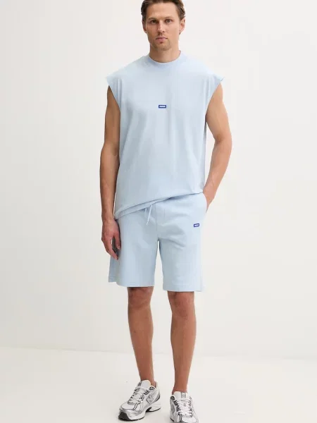 Трикотажные спортивные шорты Hugo Blue синие
